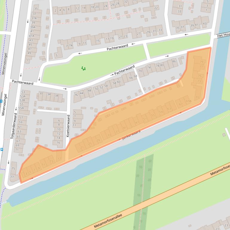 Kaart van postcodegebied 6846EV.
