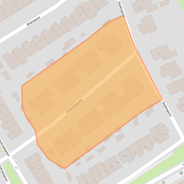 Kaart van postcodegebied 6846GC.