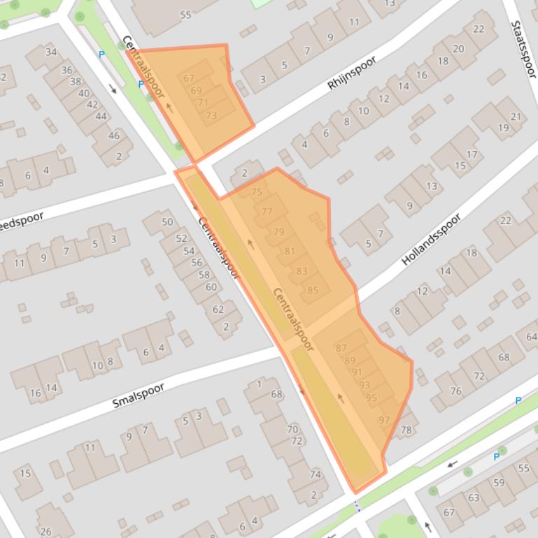 Kaart van postcodegebied 6846GG.