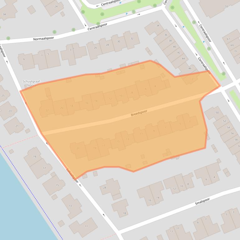 Kaart van postcodegebied 6846GL.