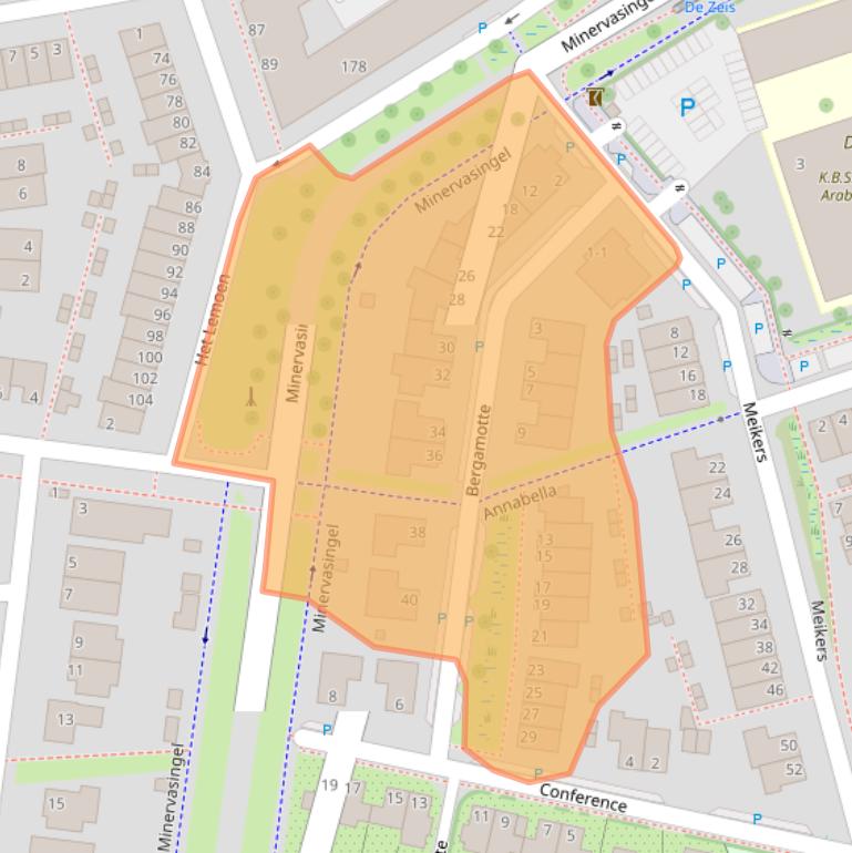 Kaart van postcodegebied 6846HP.