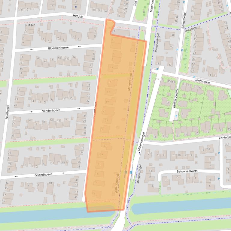 Kaart van postcodegebied 6846JA.