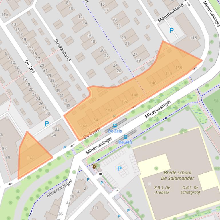 Kaart van postcodegebied 6846KB.