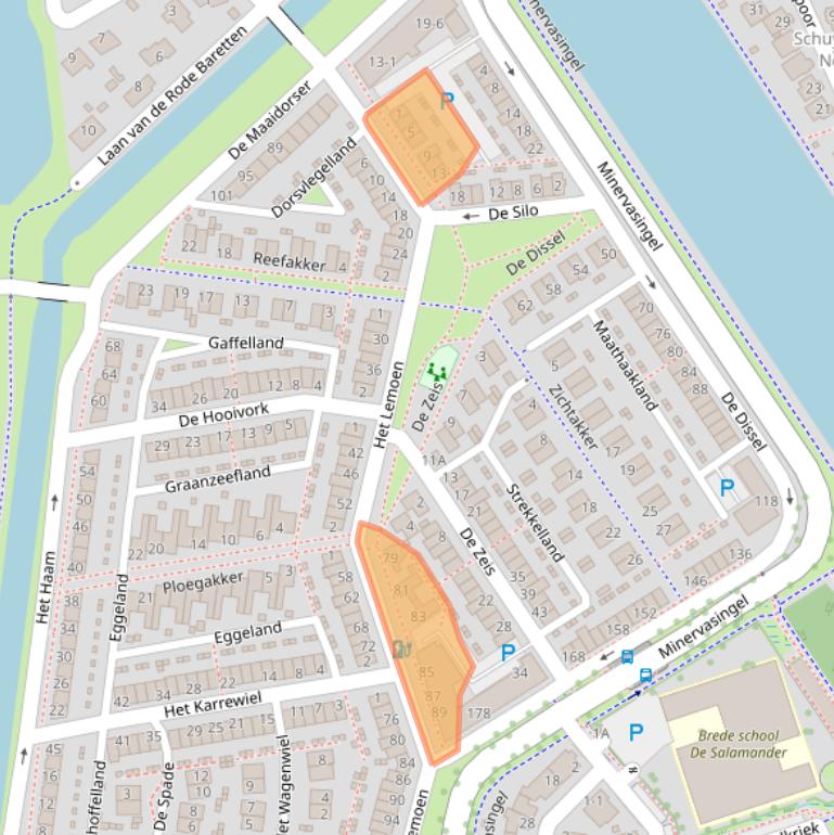 Kaart van postcodegebied 6846KD.