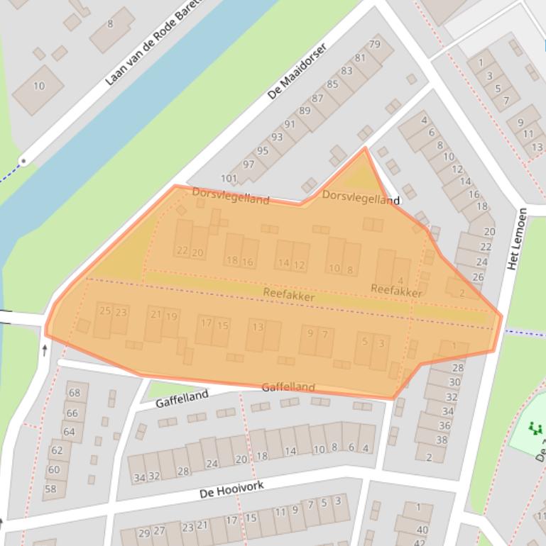 Kaart van postcodegebied 6846KT.