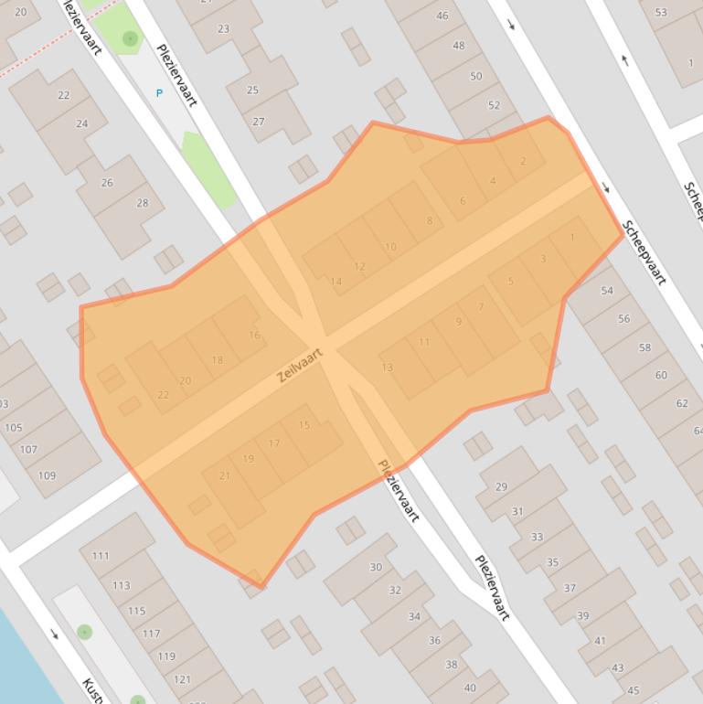 Kaart van postcodegebied 6846LG.