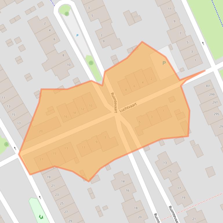 Kaart van postcodegebied 6846LL.