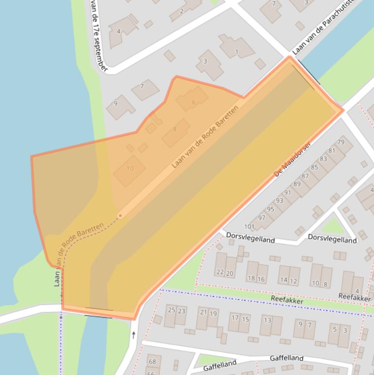 Kaart van postcodegebied 6846MG.