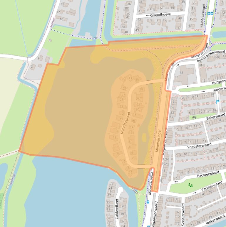 Kaart van postcodegebied 6846MZ.