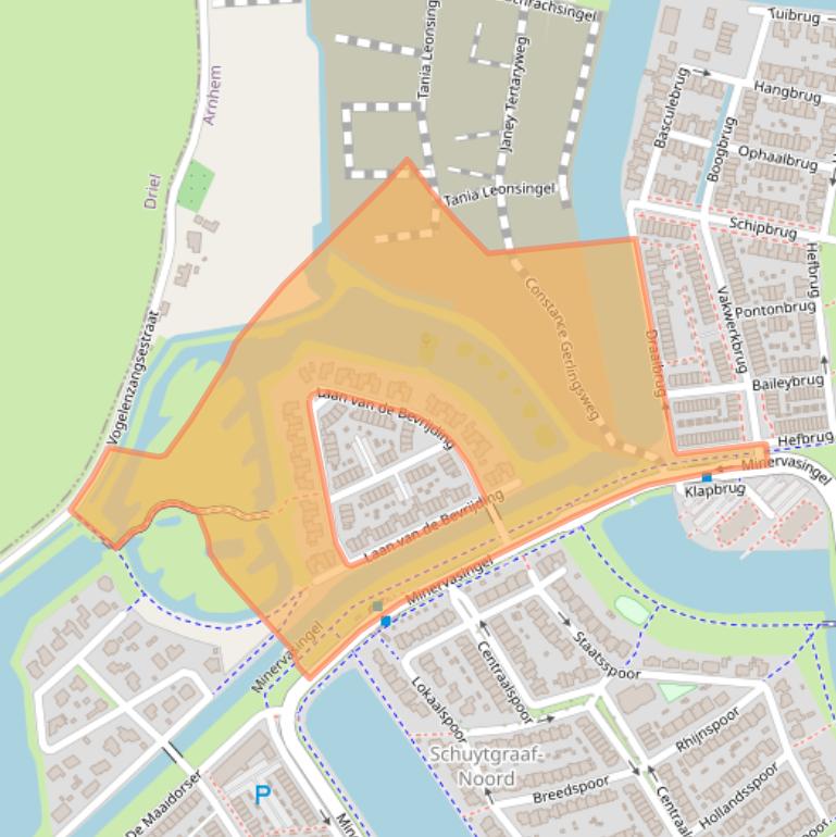 Kaart van postcodegebied 6846NB.
