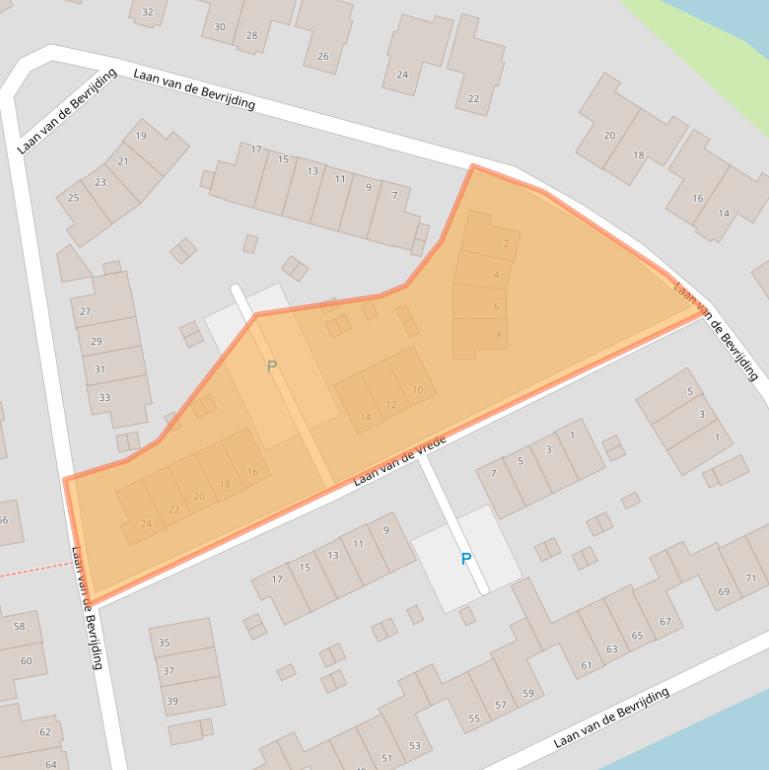 Kaart van postcodegebied 6846ND.