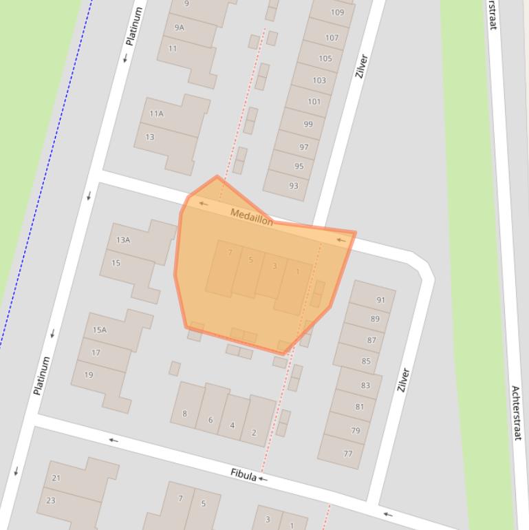 Kaart van postcodegebied 6846PB.