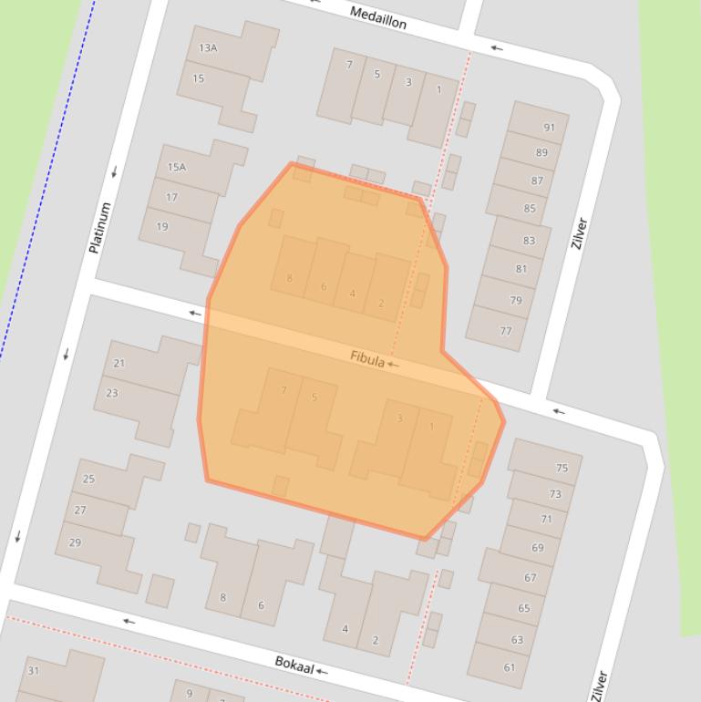 Kaart van postcodegebied 6846PC.