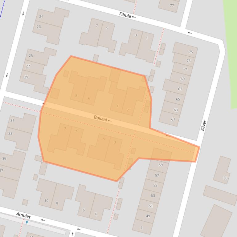 Kaart van postcodegebied 6846PD.