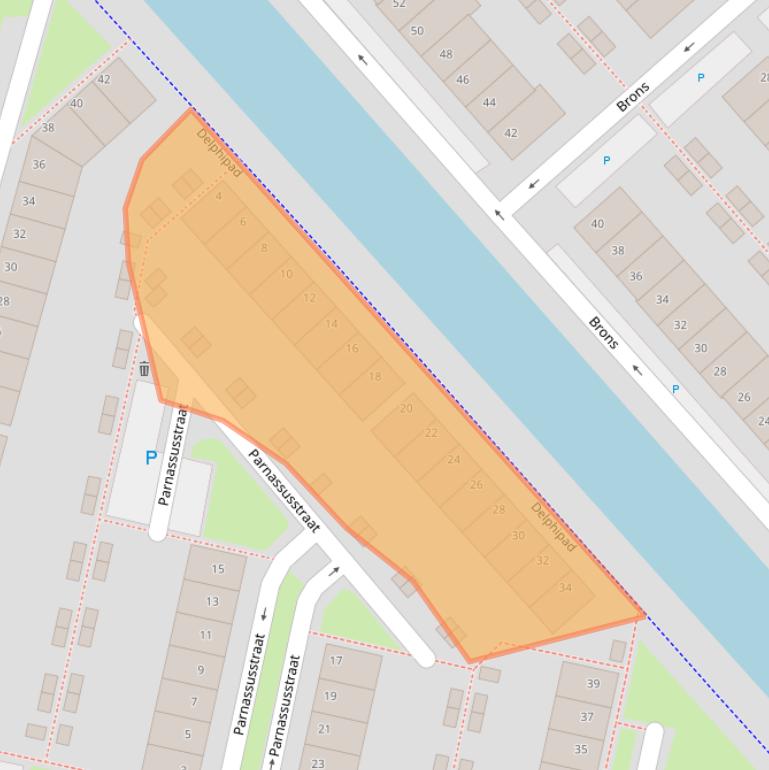 Kaart van postcodegebied 6846RD.