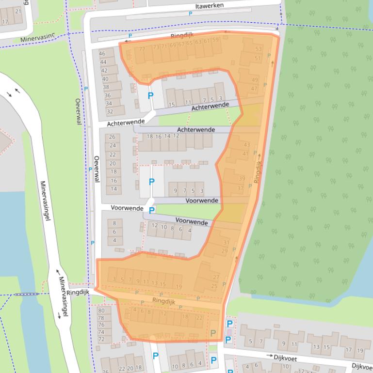 Kaart van postcodegebied 6846RV.