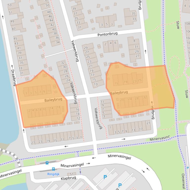 Kaart van postcodegebied 6846SE.