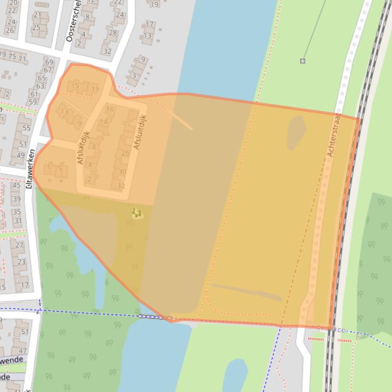 Kaart van postcodegebied 6846TH.