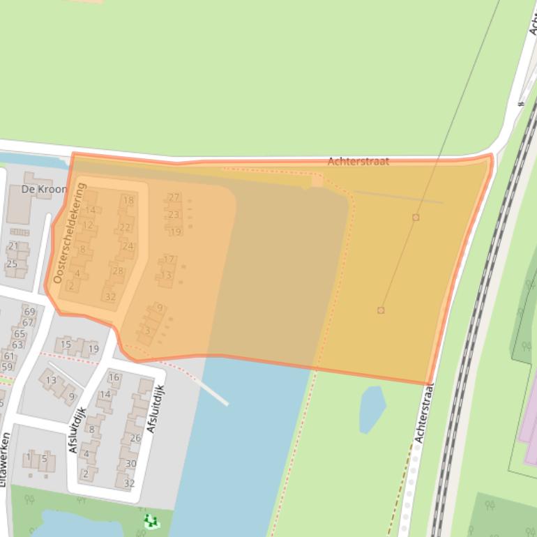 Kaart van postcodegebied 6846TJ.