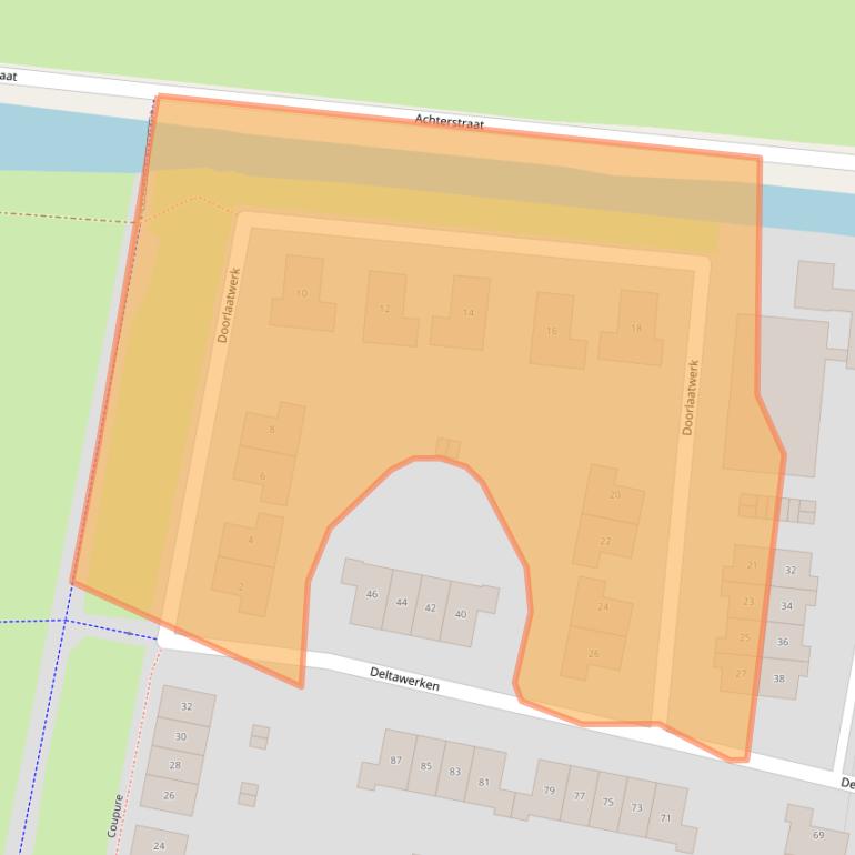 Kaart van postcodegebied 6846TK.