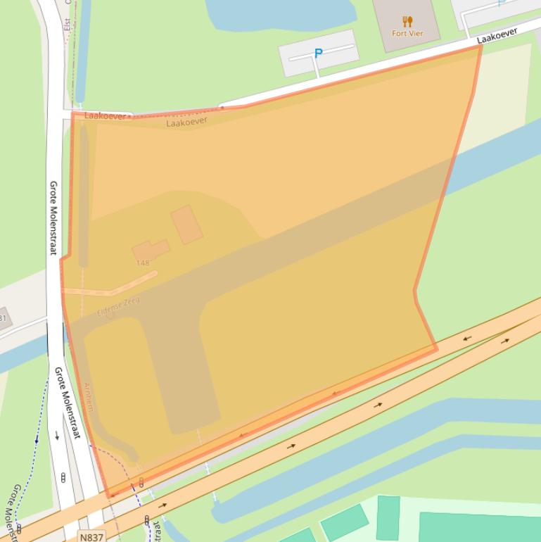 Kaart van postcodegebied 6846VA.