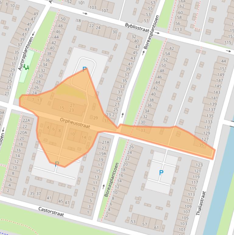 Kaart van postcodegebied 6846XC.
