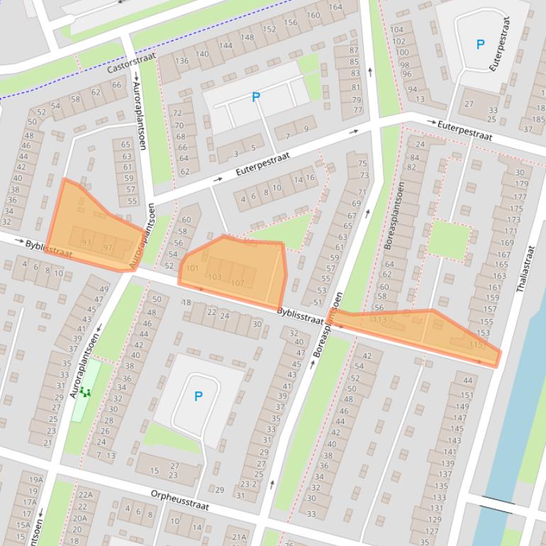 Kaart van postcodegebied 6846XD.