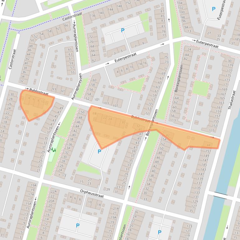 Kaart van postcodegebied 6846XE.