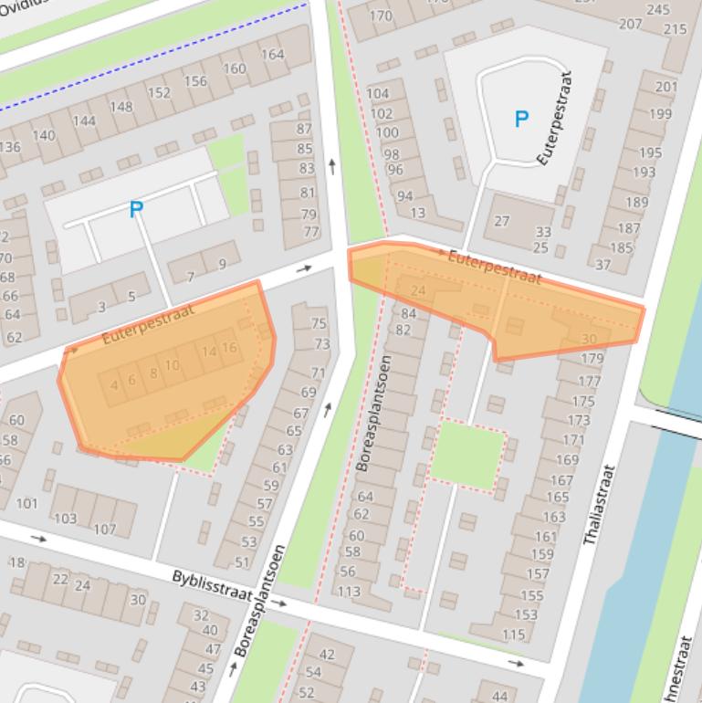 Kaart van postcodegebied 6846XH.
