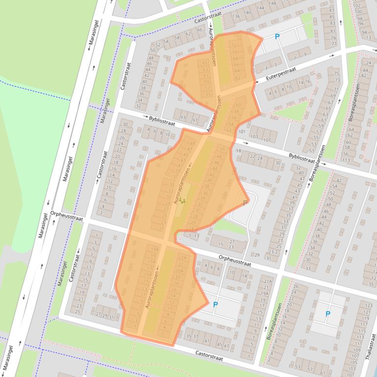 Kaart van postcodegebied 6846XK.