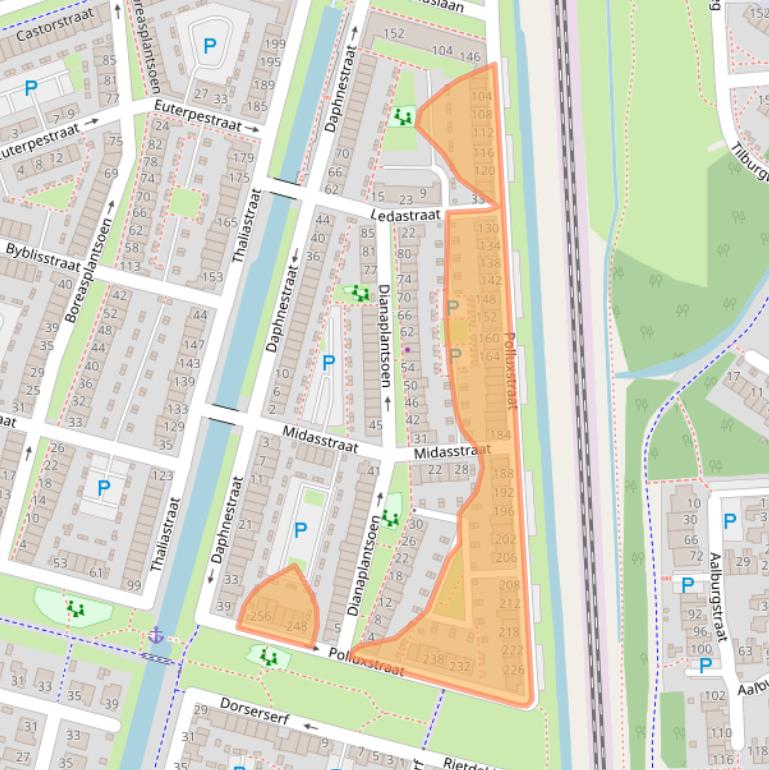 Kaart van postcodegebied 6846XP.