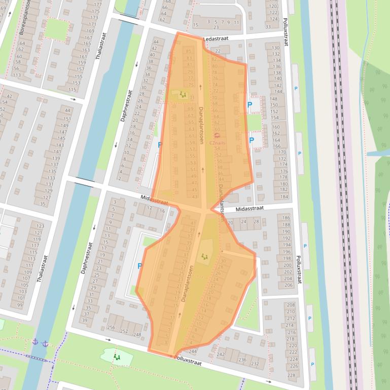 Kaart van postcodegebied 6846XW.
