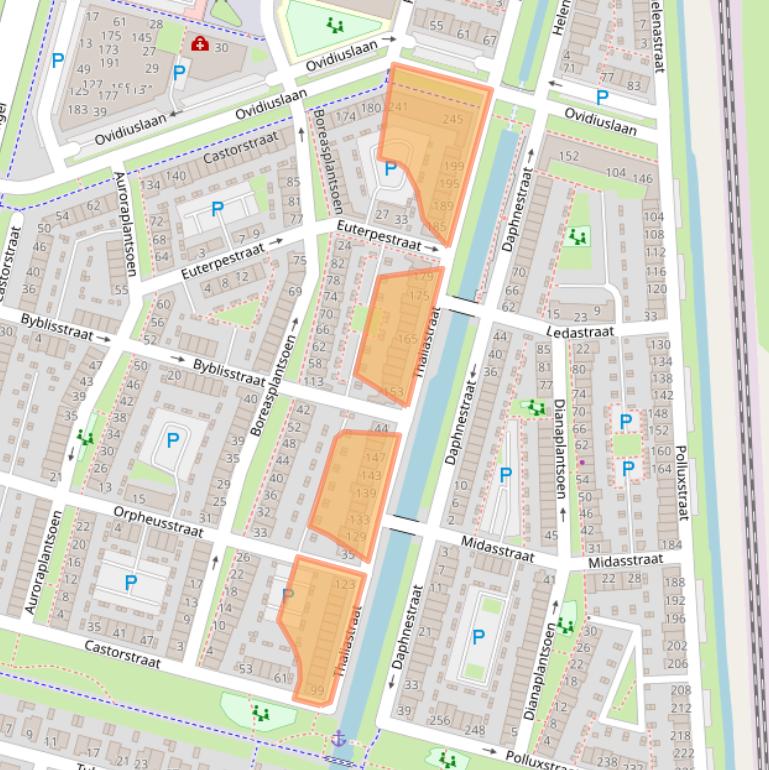 Kaart van postcodegebied 6846XX.