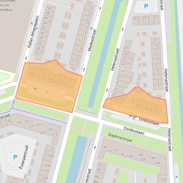 Kaart van postcodegebied 6846ZB.