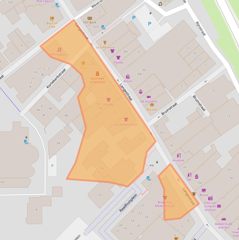 Kaart van postcodegebied 6851AK.