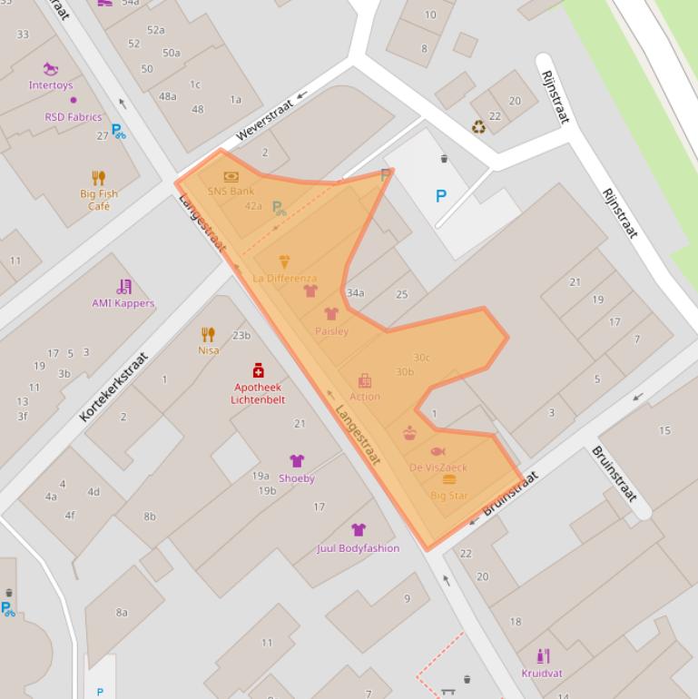 Kaart van postcodegebied 6851AR.