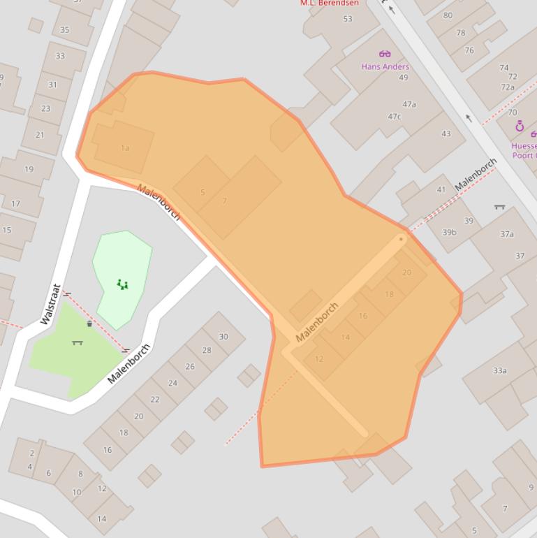 Kaart van postcodegebied 6851AZ.