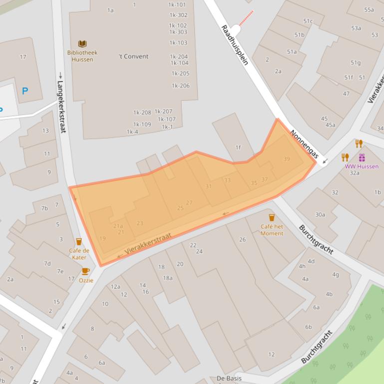 Kaart van postcodegebied 6851BB.