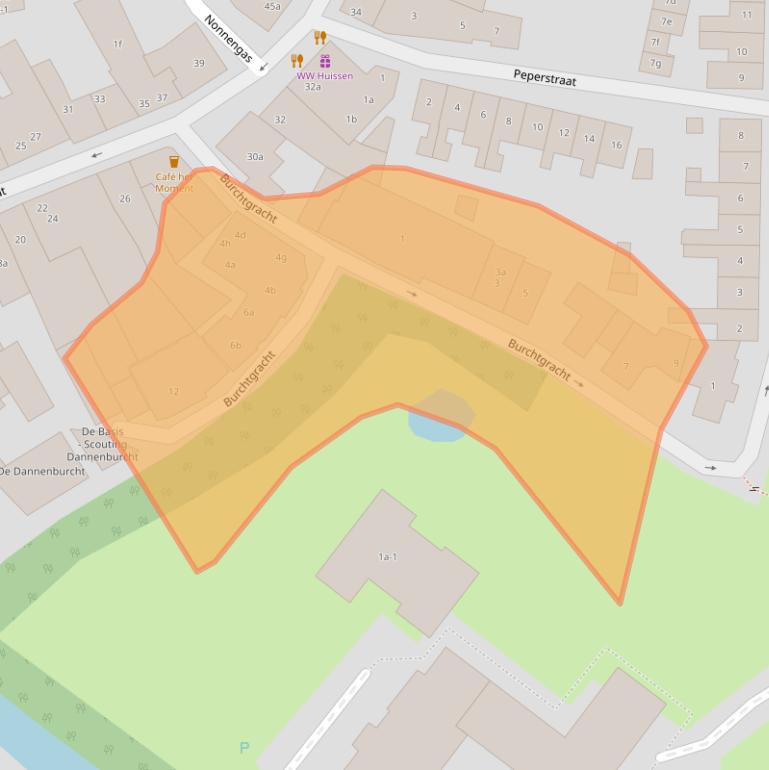 Kaart van postcodegebied 6851BJ.