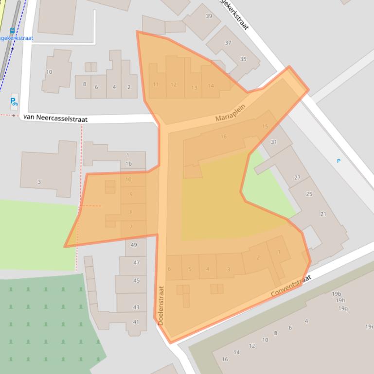 Kaart van postcodegebied 6851BP.