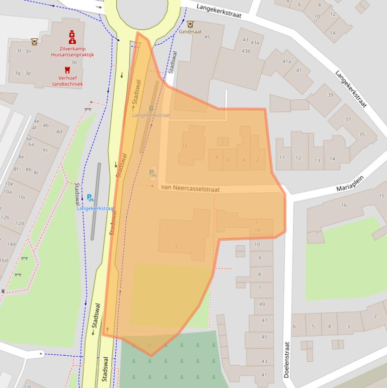 Kaart van postcodegebied 6851BR.