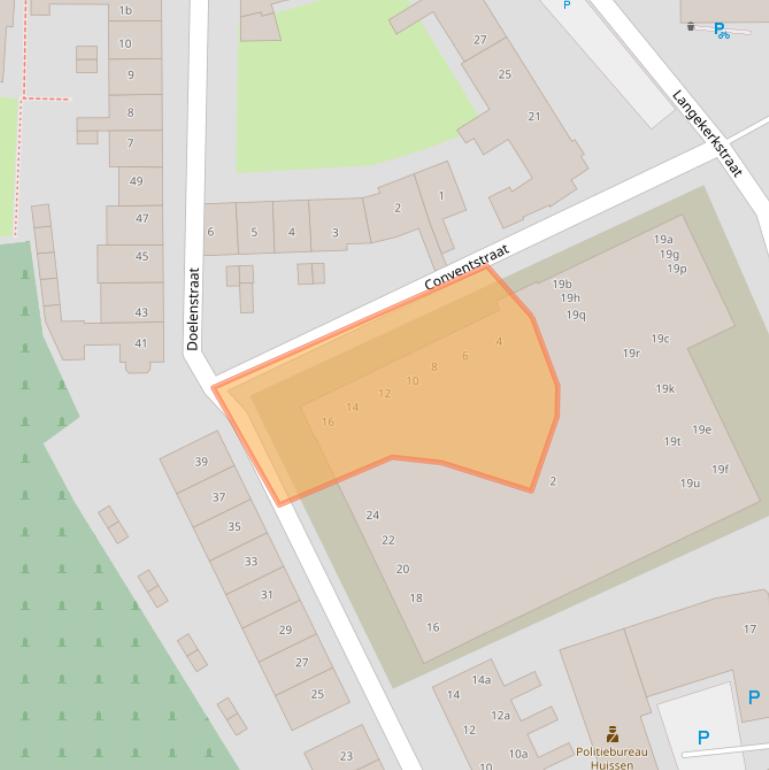 Kaart van postcodegebied 6851BS.