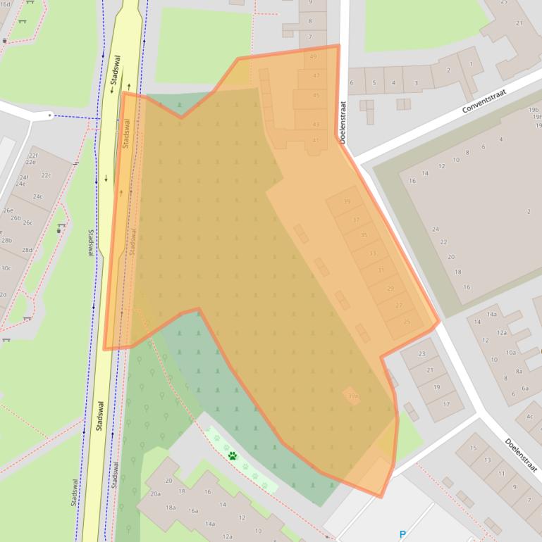 Kaart van postcodegebied 6851BV.