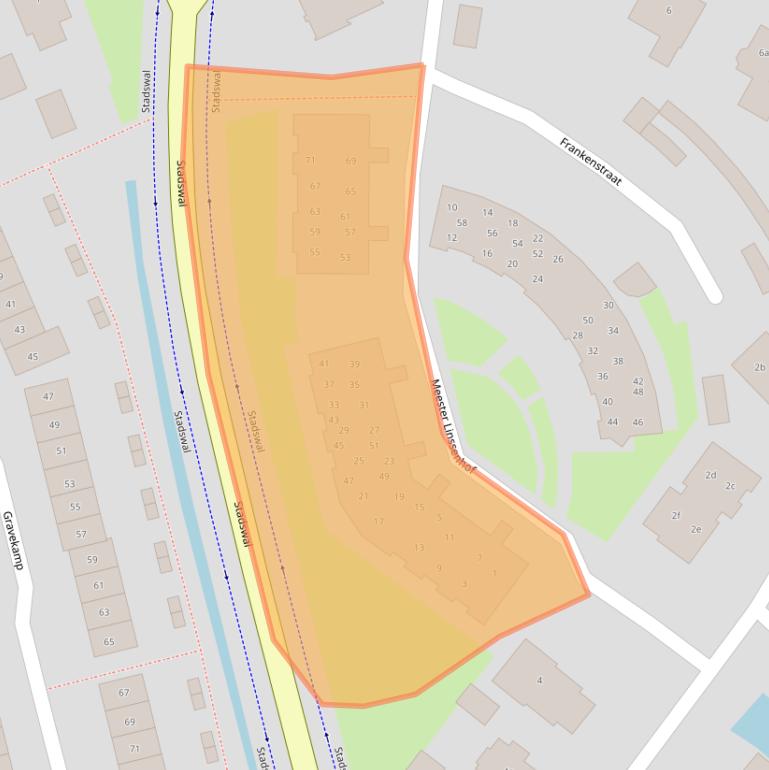 Kaart van postcodegebied 6851CP.