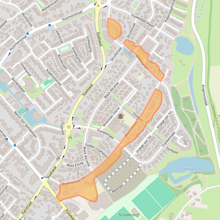 Kaart van postcodegebied 6851CR.