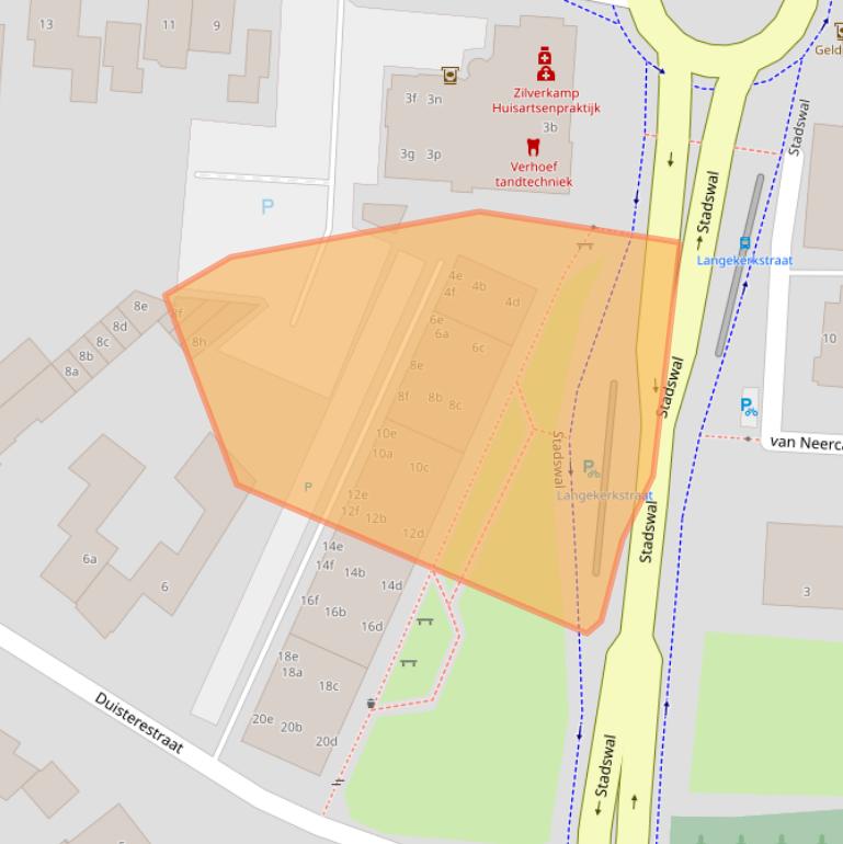 Kaart van postcodegebied 6851CT.