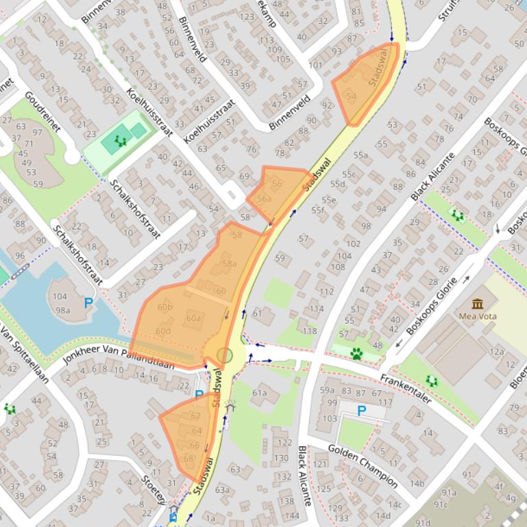 Kaart van postcodegebied 6851CX.