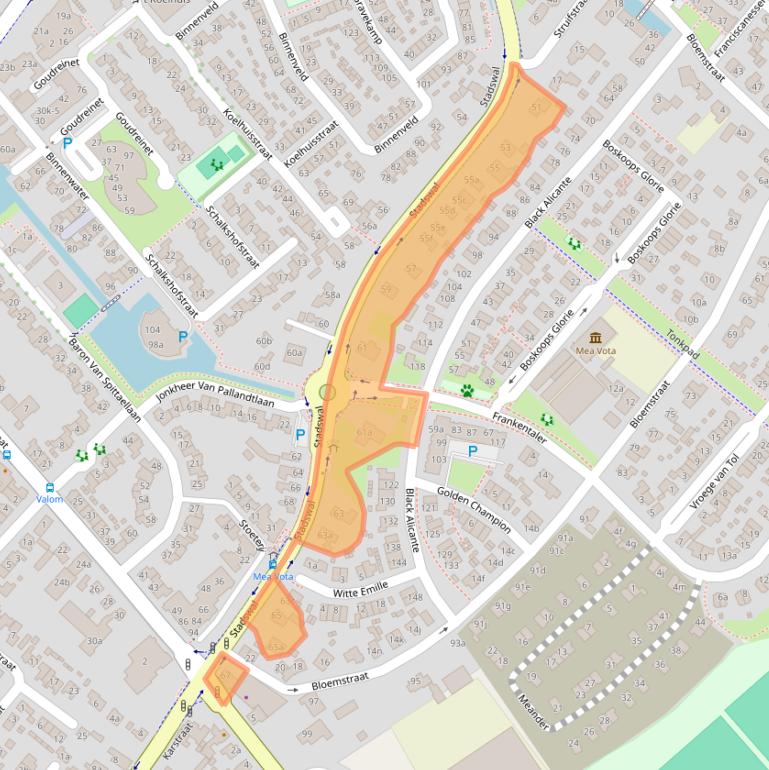 Kaart van postcodegebied 6851CZ.