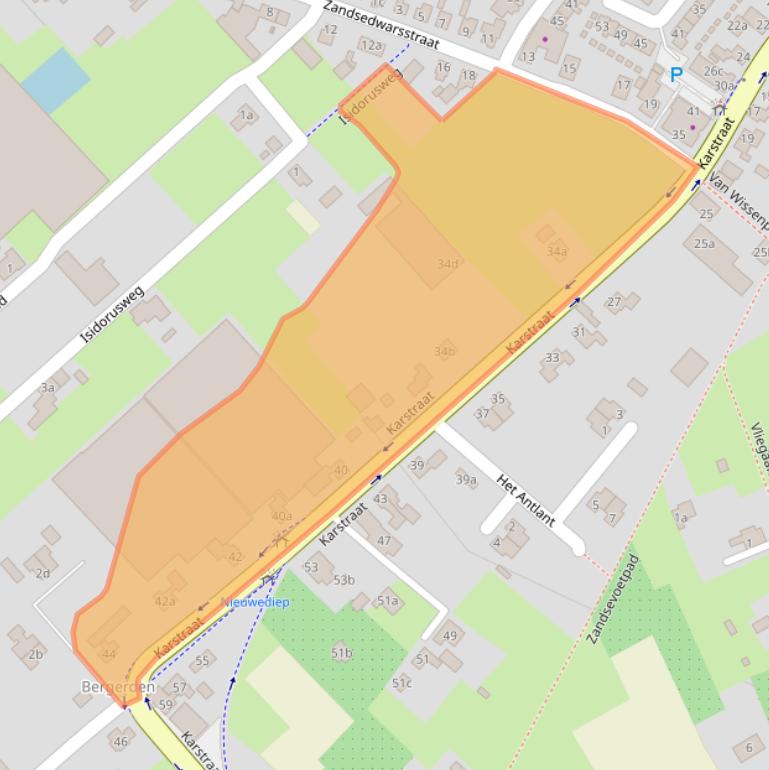 Kaart van postcodegebied 6851DK.