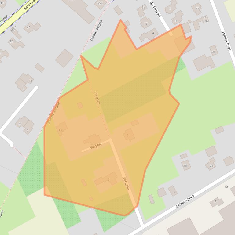 Kaart van postcodegebied 6851DX.